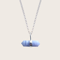 HARRY ROCKS BLUE LACE AGATE BELCHER NECKLACE