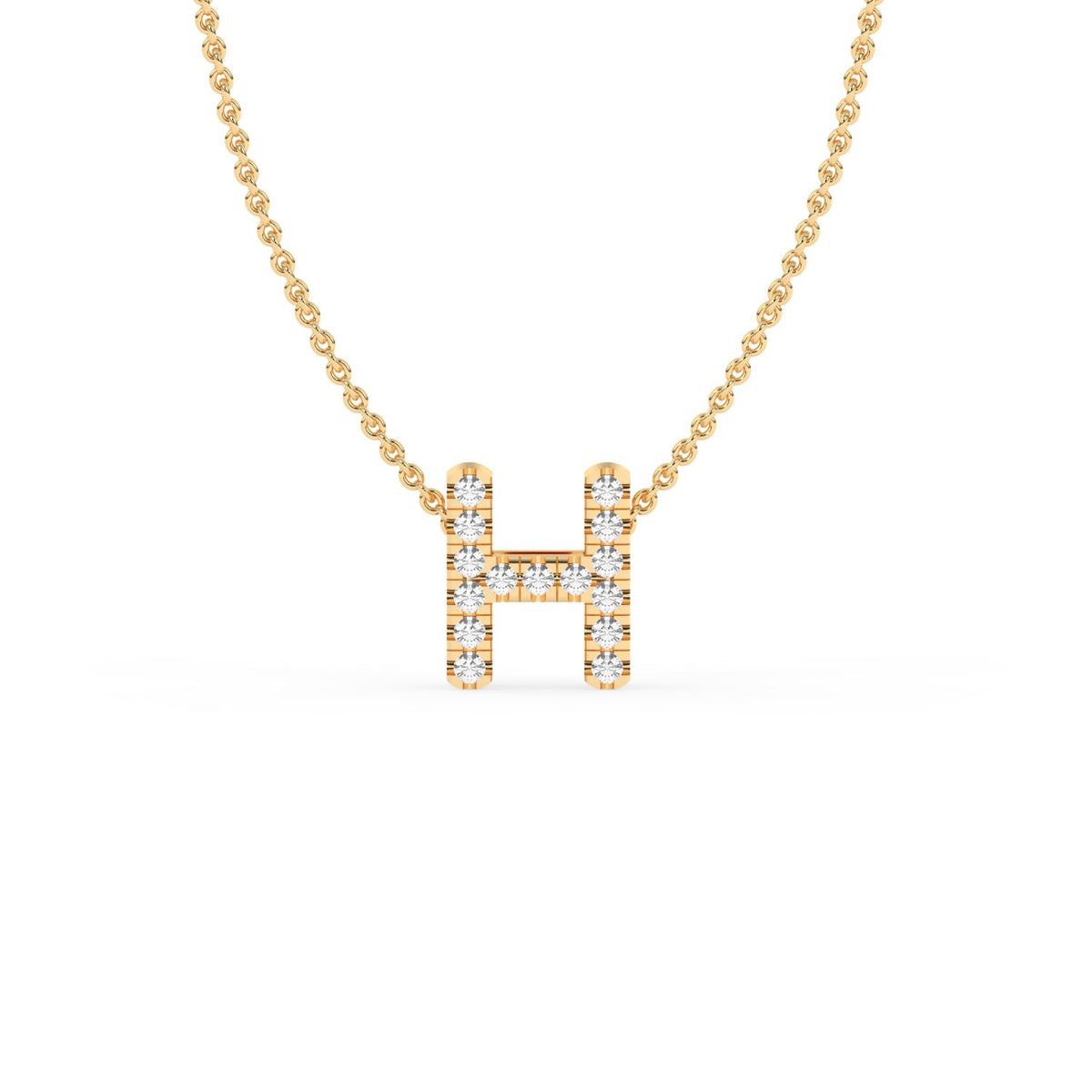LAST NIGHT I DREAMT DIAMOND INITIAL PENDANT NECKLACE