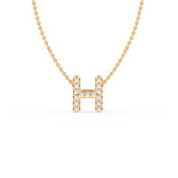 LAST NIGHT I DREAMT DIAMOND INITIAL PENDANT NECKLACE
