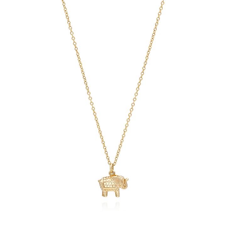 ANNA BECK SMALL ELEPHANT CHARM NECKLACE