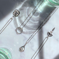 V BY LAURA VANN LUNA GOLD CIRCLE NECKLACE