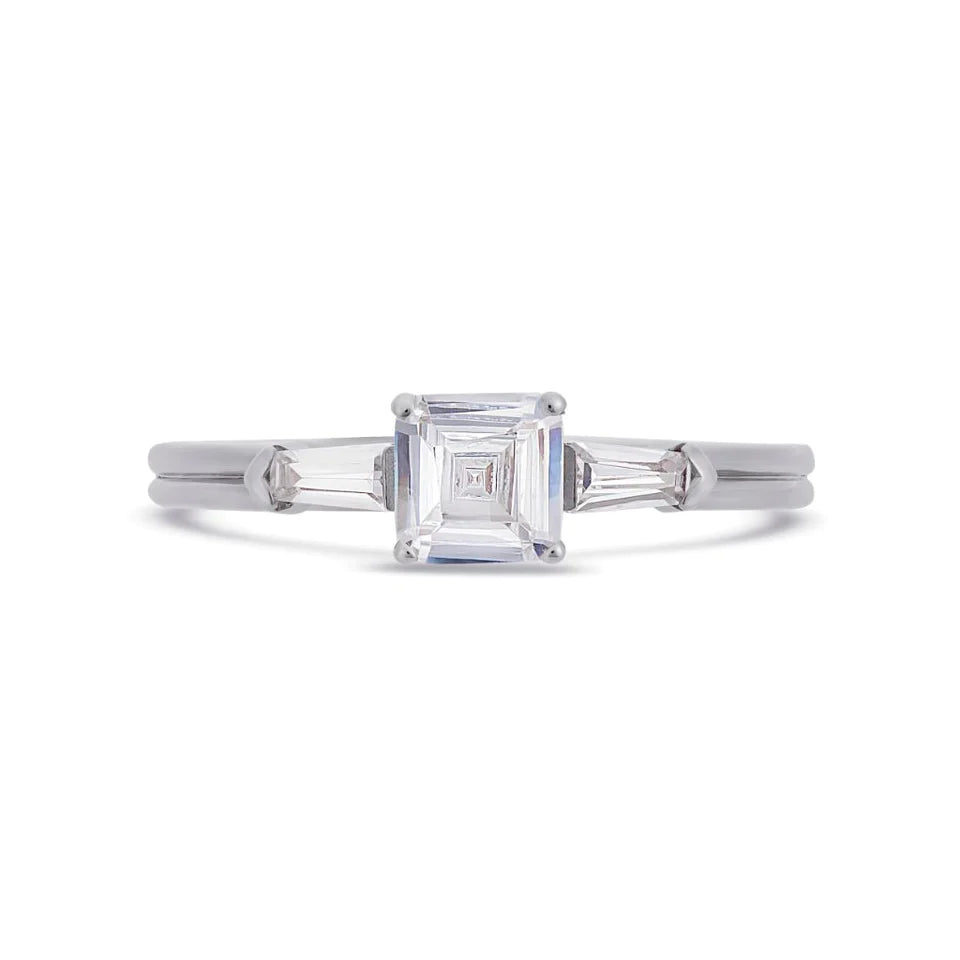 V BY LAURA VANN Illusion Bullet Asscher Cut Diamond Ring LAST NIGHT I DREAMT Last Night I Dreamt