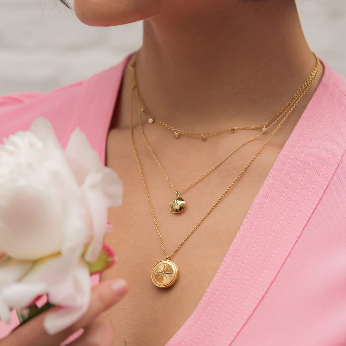 ASTLEY CLARKE MINI BIOGRAPHY LOCKET NECKLACE