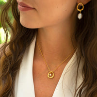 CLAUDIA BRADBY THIS TOO SHALL PASS PENDANT NECKLACE