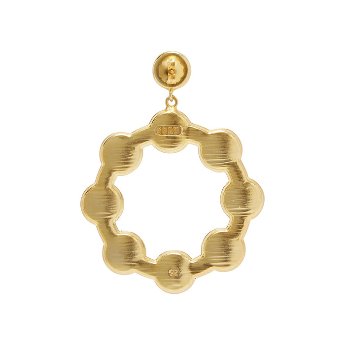 SORU MAJOLICA HOOP EARRINGS