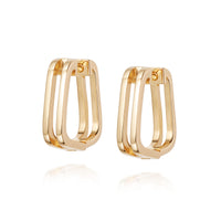 DAISY LONDON RUPI HUGGIE HOOP EARRINGS