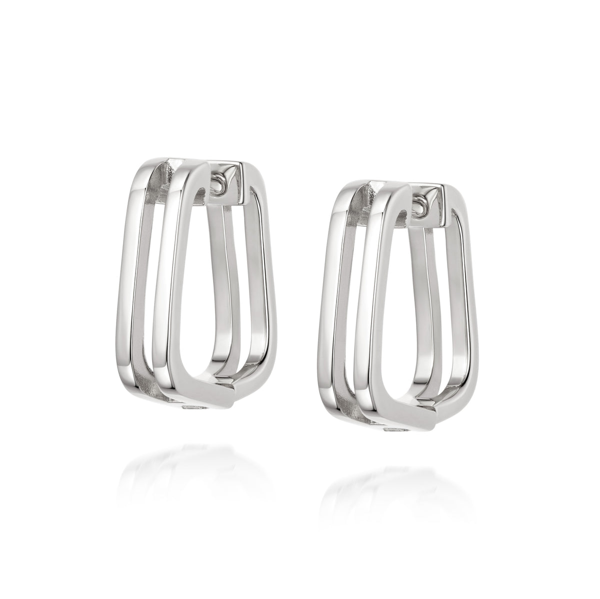 DAISY LONDON RUPI HUGGIE HOOP EARRINGS