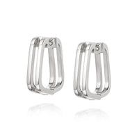 DAISY LONDON RUPI HUGGIE HOOP EARRINGS