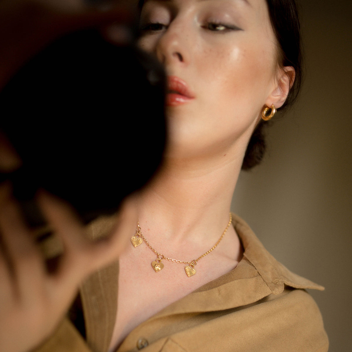 MIKAELA LYONS MULTI HEART PENDANT