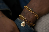 MIKAELA LYONS DOUBLE CURB CHAIN LIONESS BRACELET
