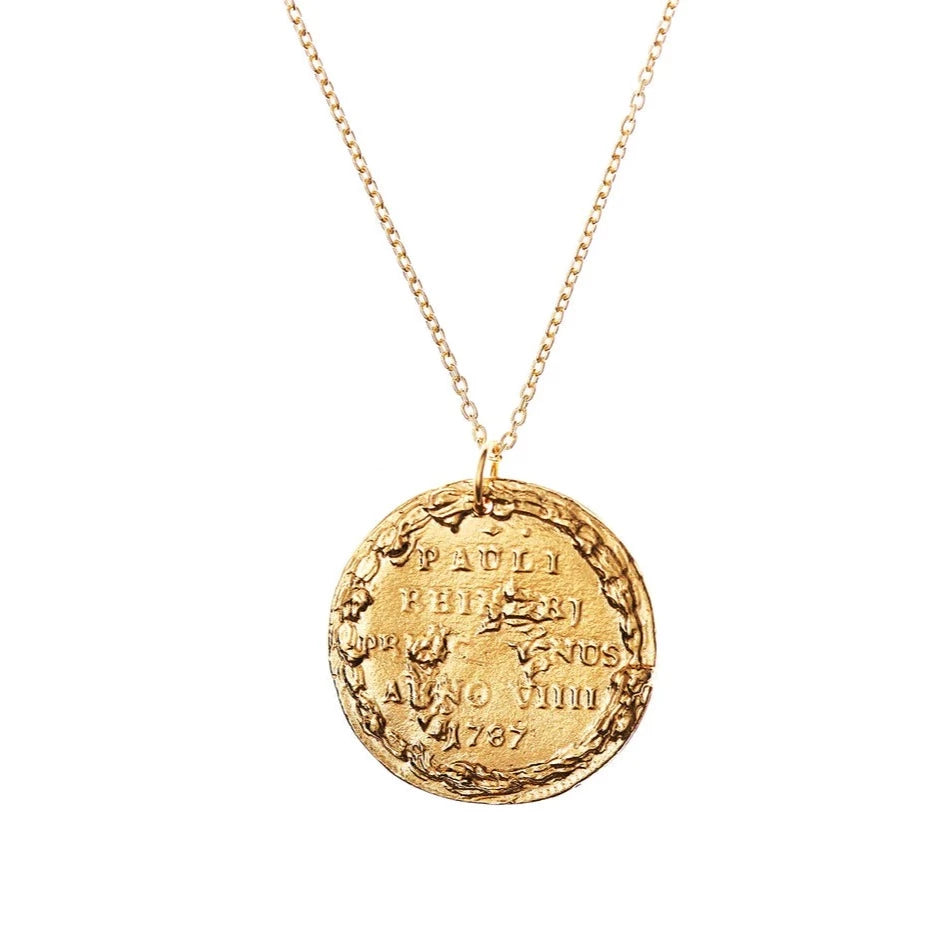 Solid gold 2025 medallion pendant