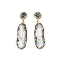 SORU BAROQUE PEARL DOUBLE SIDED DROP EARRINGS