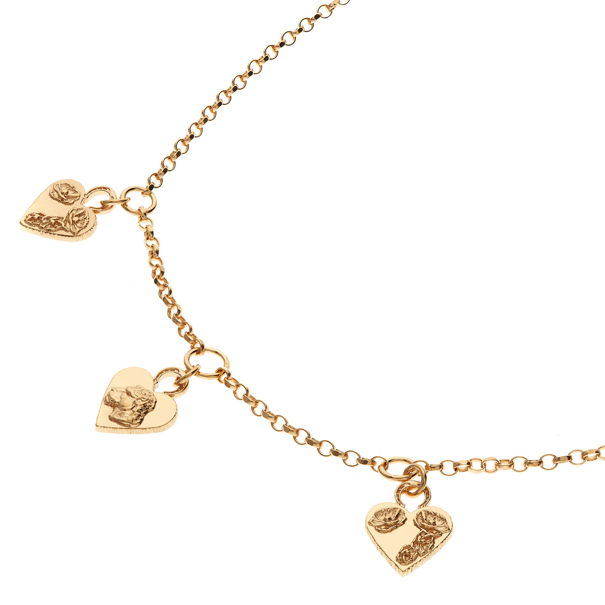 MIKAELA LYONS MULTI HEART PENDANT