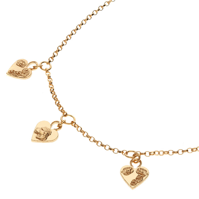 MIKAELA LYONS MULTI HEART PENDANT