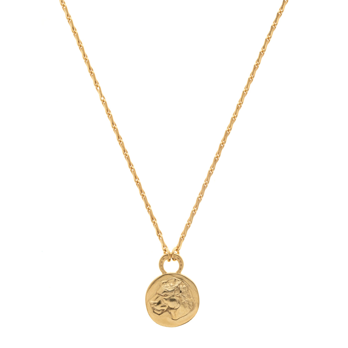 MIKAELA LYONS REVERSIBLE LIONESS COIN PENDANT