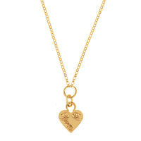MIKAELA LYONS PETITE FLOWER HEART PENDANT
