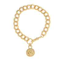 MIKAELA LYONS DOUBLE CURB CHAIN LIONESS BRACELET