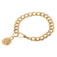 MIKAELA LYONS DOUBLE CURB CHAIN LIONESS BRACELET