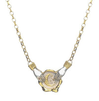 JESSICA DE LOTZ LARGE MOON SEAL NECKLACE