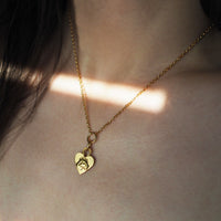 MIKAELA LYONS PETITE LIONESS HEART PENDANT