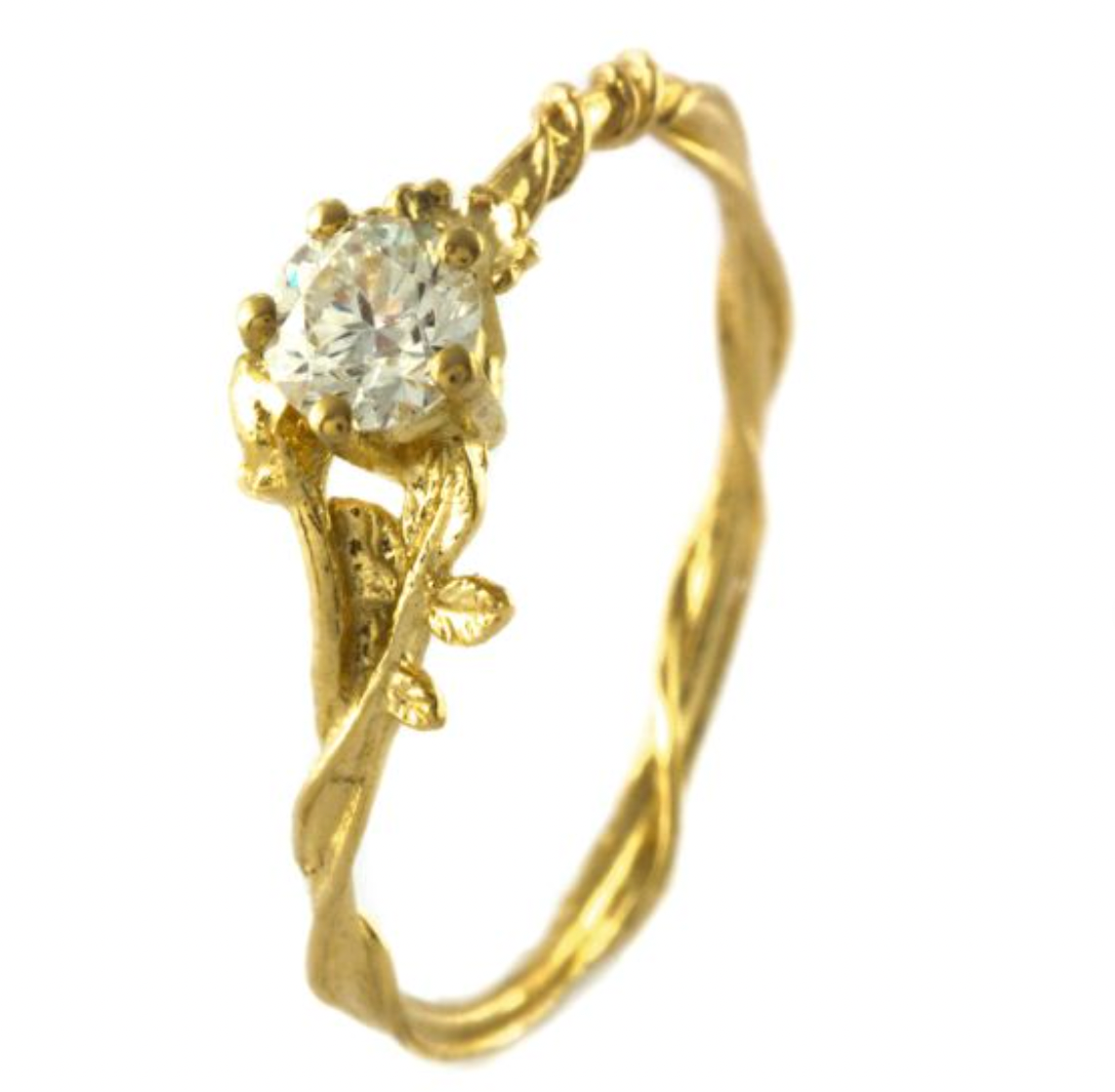 MADE TO ORDER ALEX MONROE ROSA ALBA DIAMOND RING