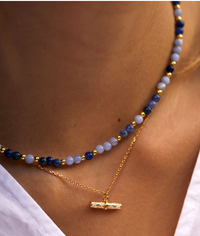 ESTELLA BARTLETT T-BAR BEADED NECKLACE