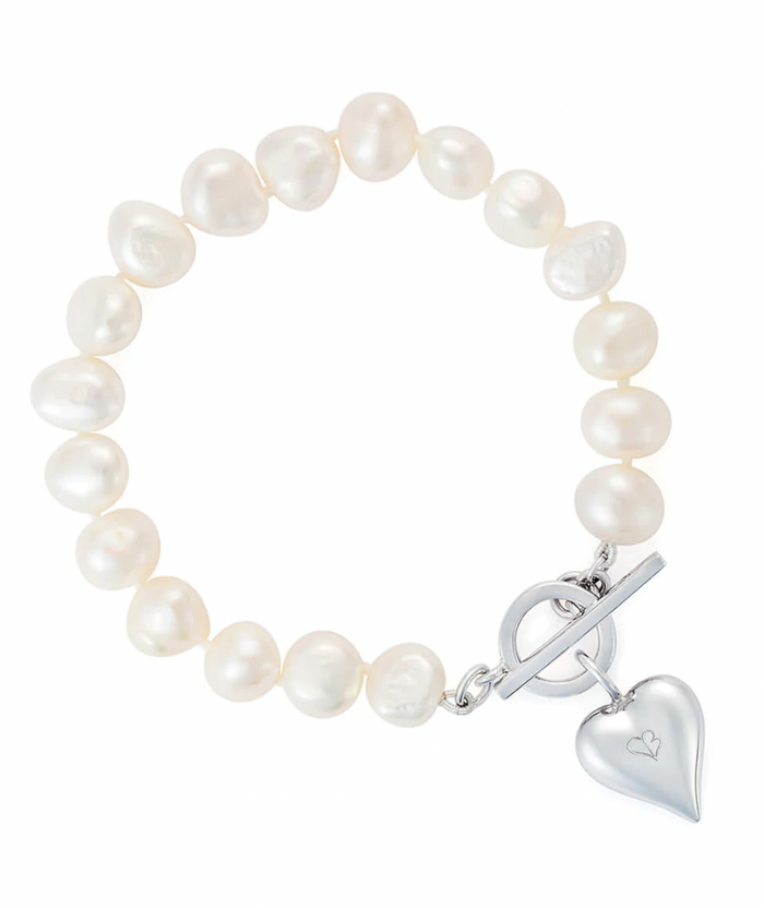 CLAUDIA BRADBY SIGNATURE HEART PEARL BRACELET