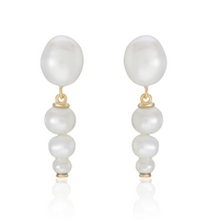 V BY LAURA VANN NICOLA FRESHWATER PEARL DROP EARRINGS