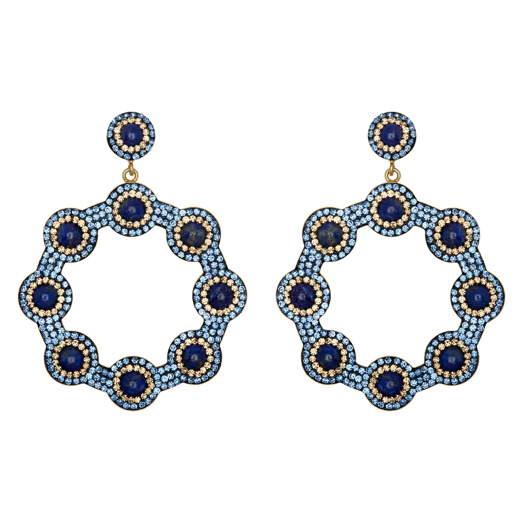 SORU MAJOLICA HOOP EARRINGS