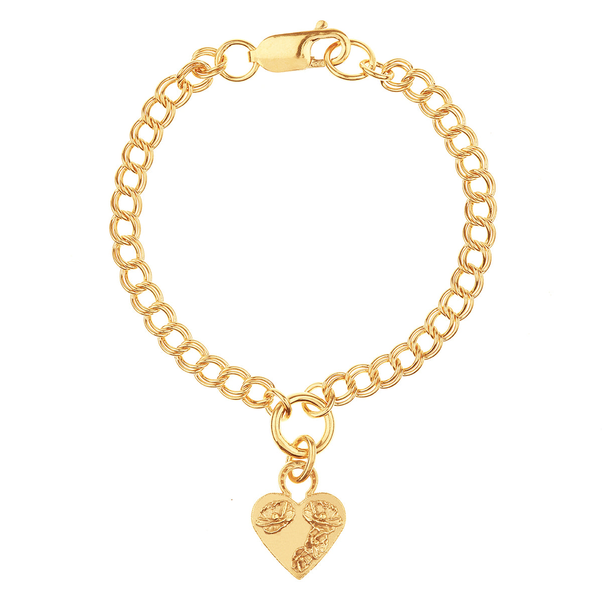 MIKAELA LYONS FLOWER HEART BRACELET