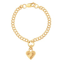 MIKAELA LYONS FLOWER HEART BRACELET