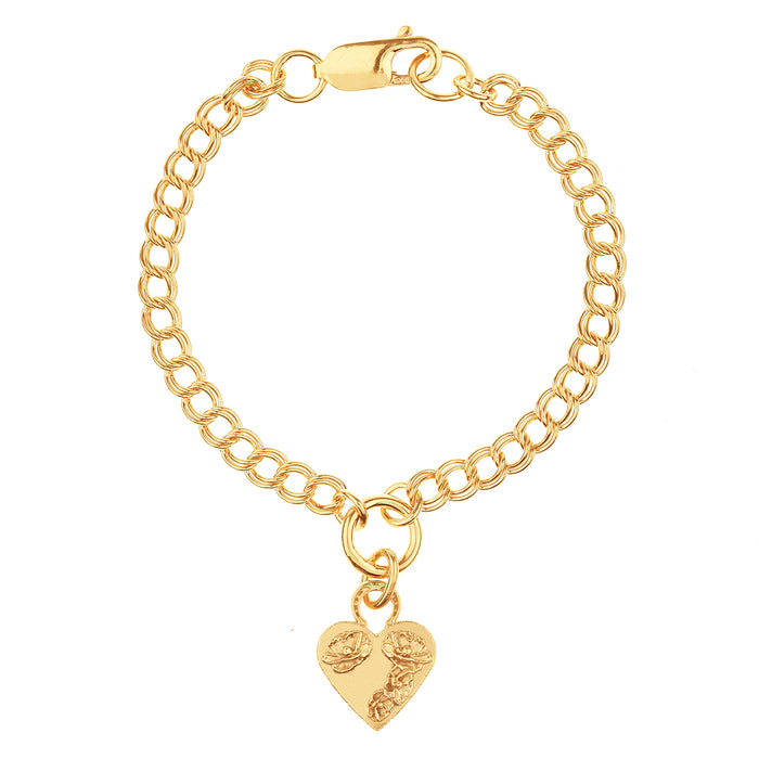 MIKAELA LYONS FLOWER HEART BRACELET