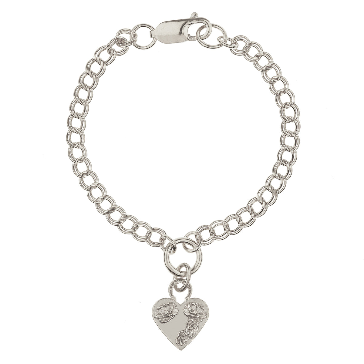 MIKAELA LYONS FLOWER HEART BRACELET
