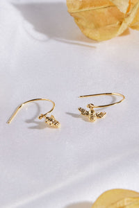 ESTELLA BARTLETT BEE DROP HOOP EARRINGS