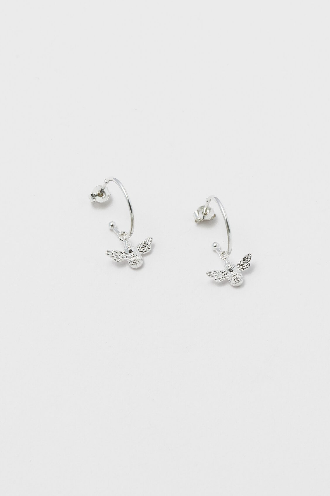 ESTELLA BARTLETT BEE DROP HOOP EARRINGS