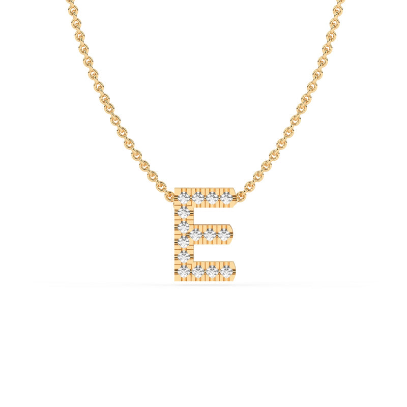 LAST NIGHT I DREAMT DIAMOND INITIAL PENDANT NECKLACE