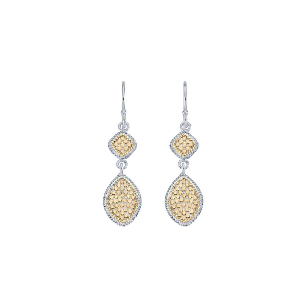 ANNA BECK SQUARE DOUBLE DROP EARRINGS