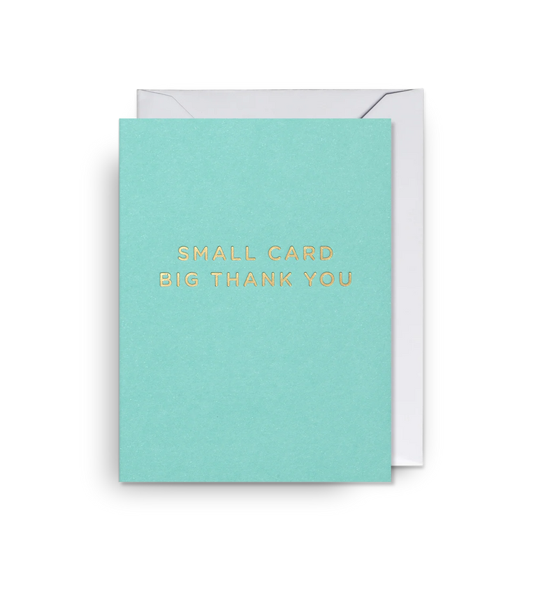 SMALL CARD BIG THANK YOU CARD PACK OF 5