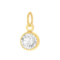 GOLD BIRTH STONE WELDING CHARM