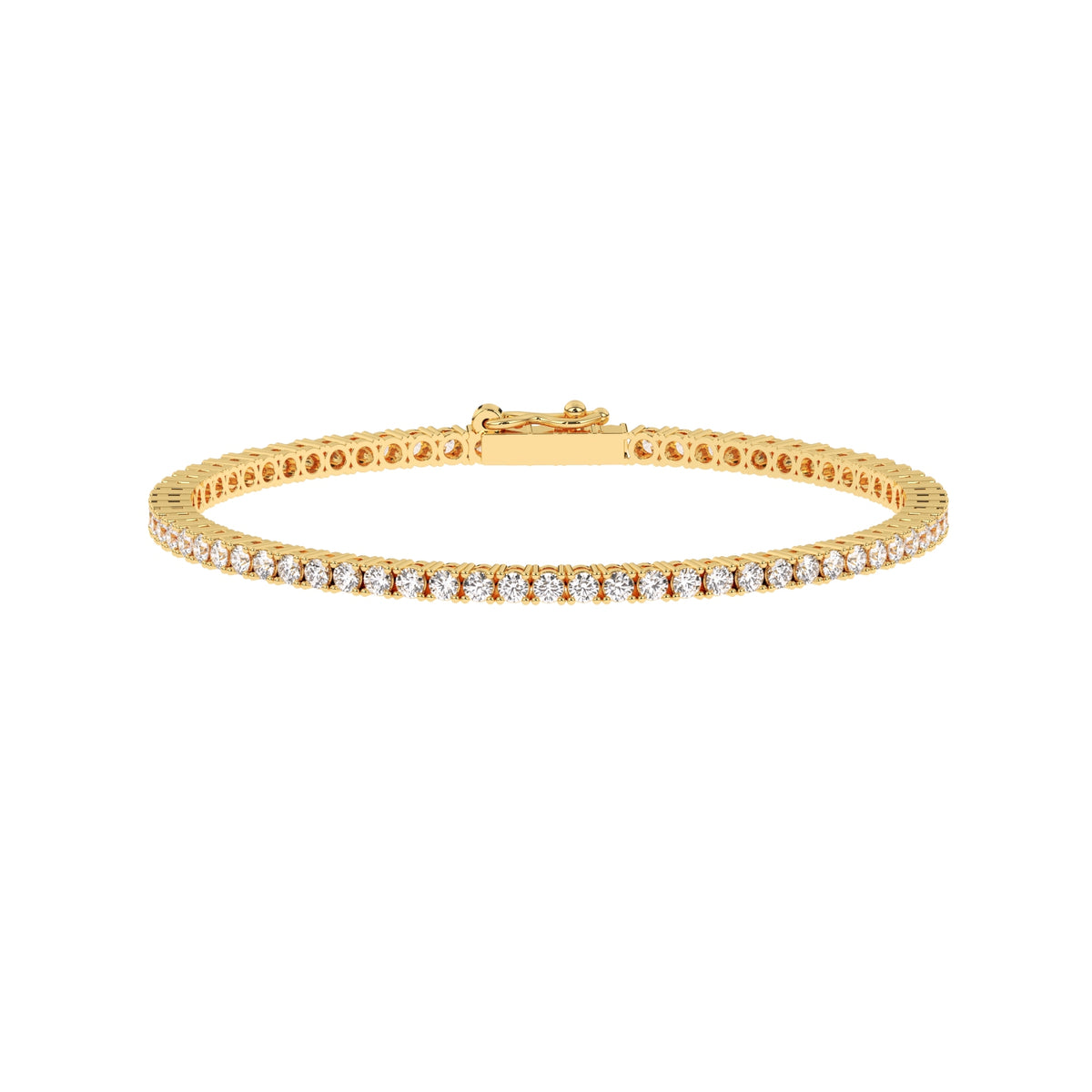 LAST NIGHT I DREAMT DAZZLE COLLECTION YELLOW GOLD DIAMOND TENNIS BRACELET