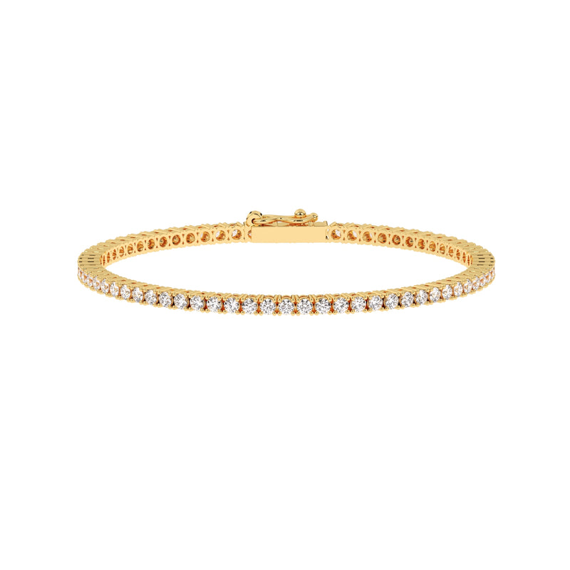 LAST NIGHT I DREAMT DAZZLE COLLECTION YELLOW GOLD DIAMOND TENNIS BRACELET