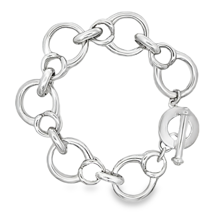 LAST NIGHT I DREAMT REBECCA SOLID SILVER BRACELET