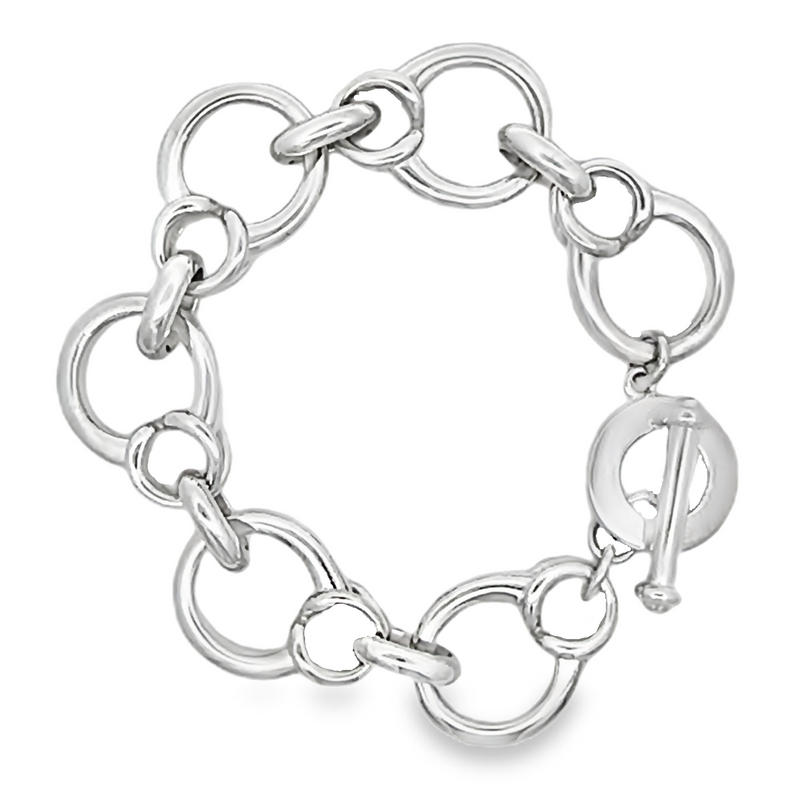 LAST NIGHT I DREAMT REBECCA SOLID SILVER BRACELET