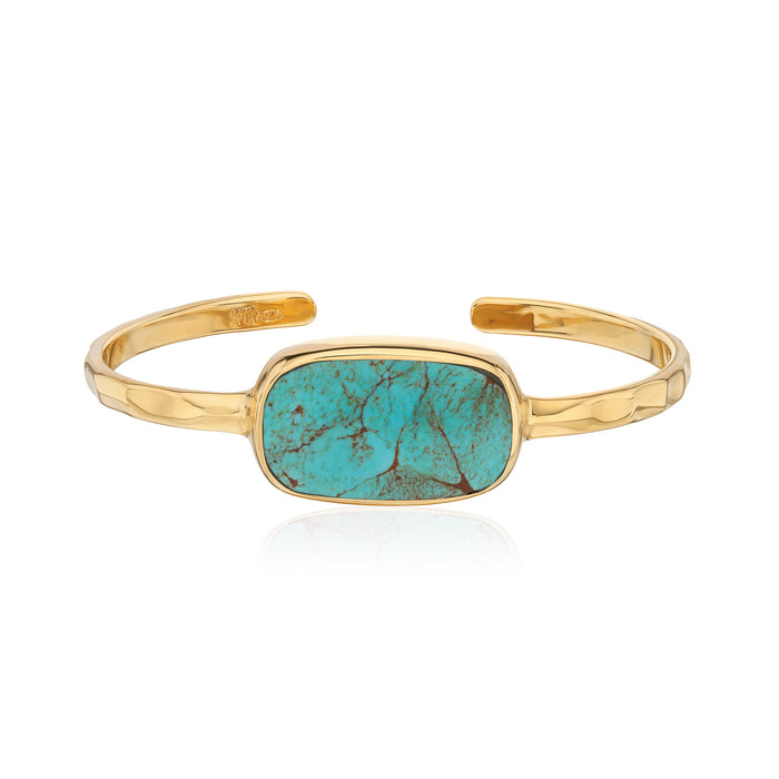 ANNA BECK TURQUOISE OVAL CUFF BRACELET