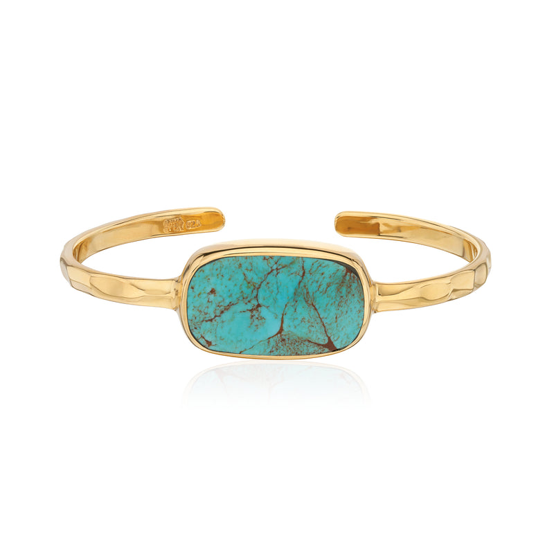 ANNA BECK TURQUOISE OVAL CUFF BRACELET