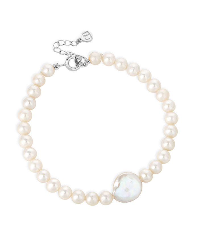 CLAUDIA BRADBY COCO COIN PEARL BRACELET