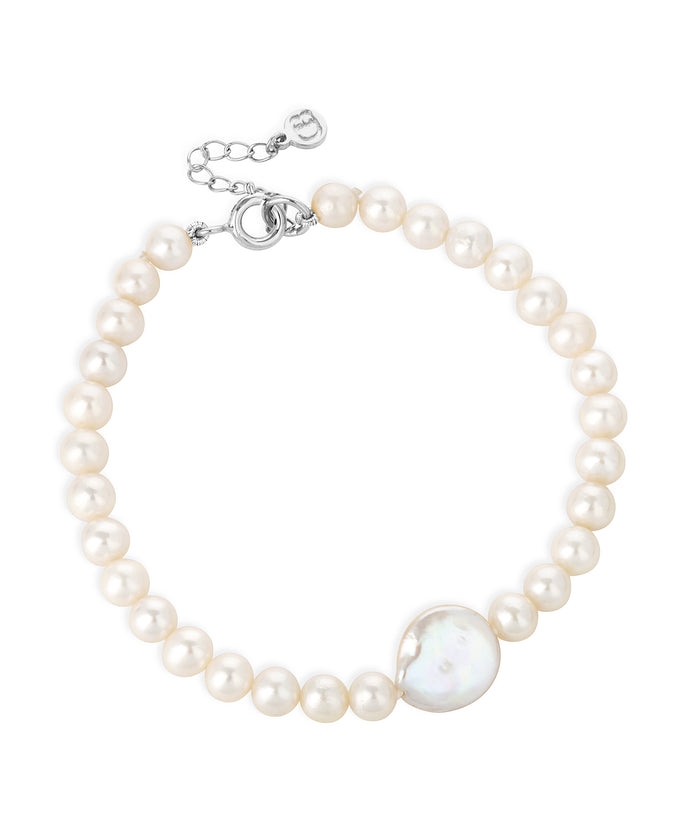 CLAUDIA BRADBY COIN PEARL BRACELET