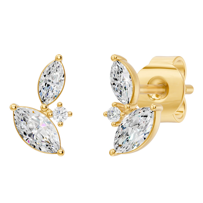 LAST NIGHT I DREAMT DIAMOND TRIO STUDS