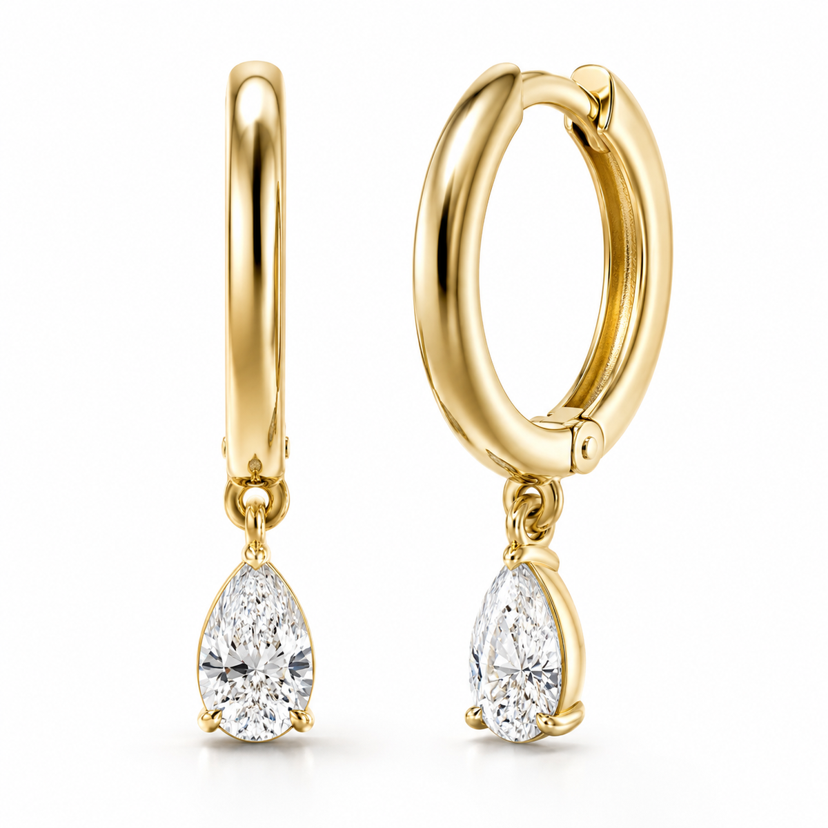 LAST NIGHT I DREAMT TEAR DROP DIAMOND EARRINGS