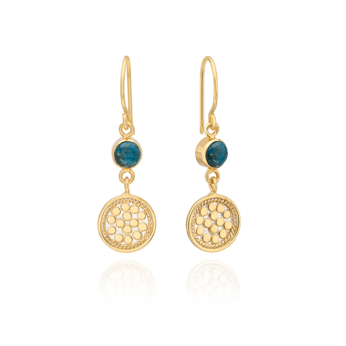 ANNA BECK APATITE DISC DROPS EARRINGS